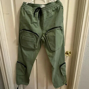 Green Topman ASOS Straight Cargo Pants 36W